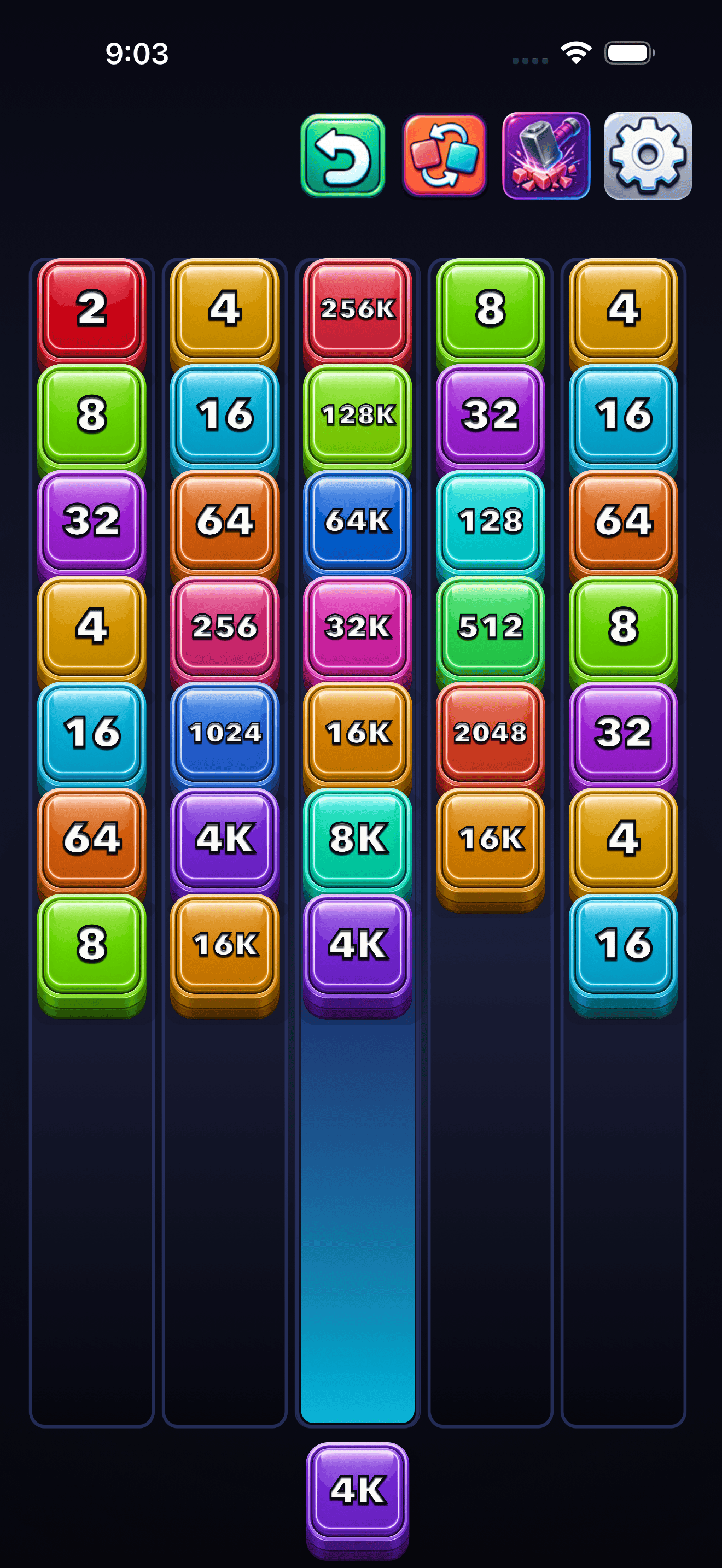 2048 Block Turm-Screenshot