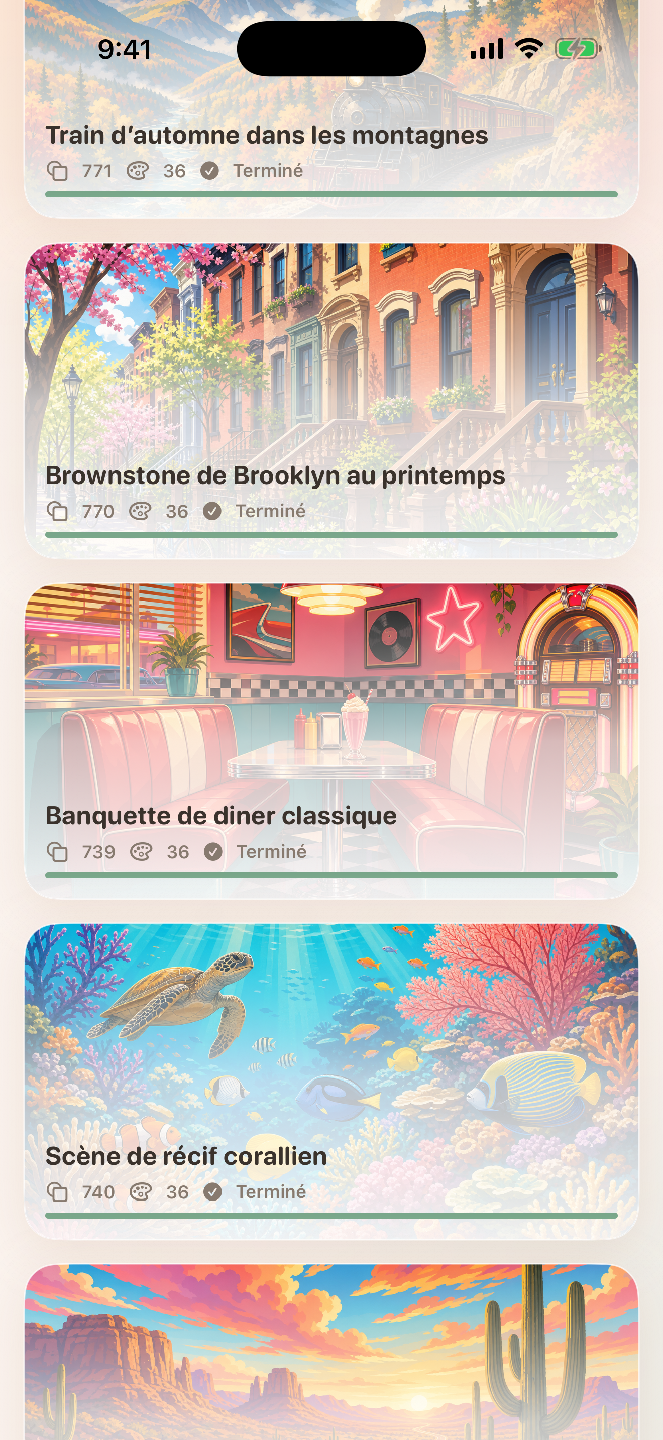 hue. capture d'écran de peinture terminée